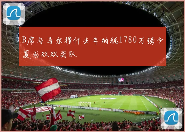 B席与马尔穆什去年纳税1780万镑今夏或双双离队